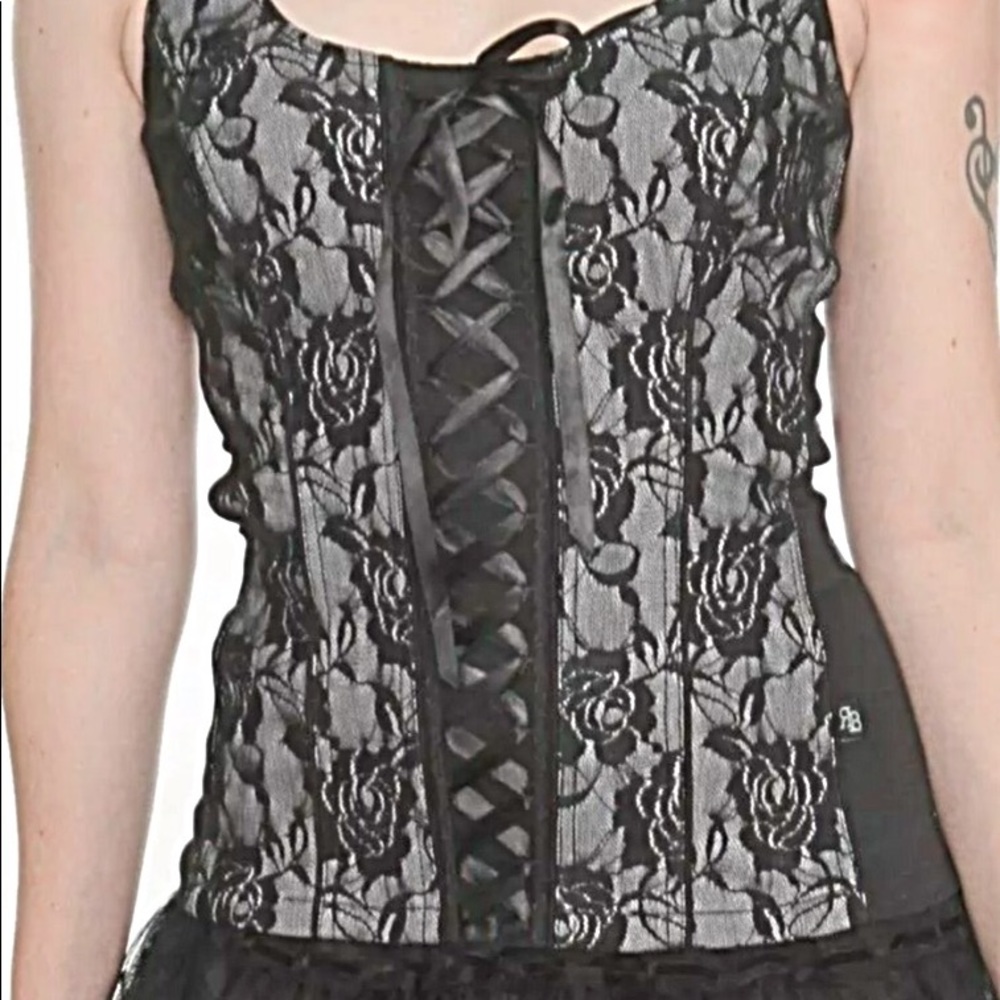 ROYAL BONES CORSET TOP STEAMPUNK NWT XXL